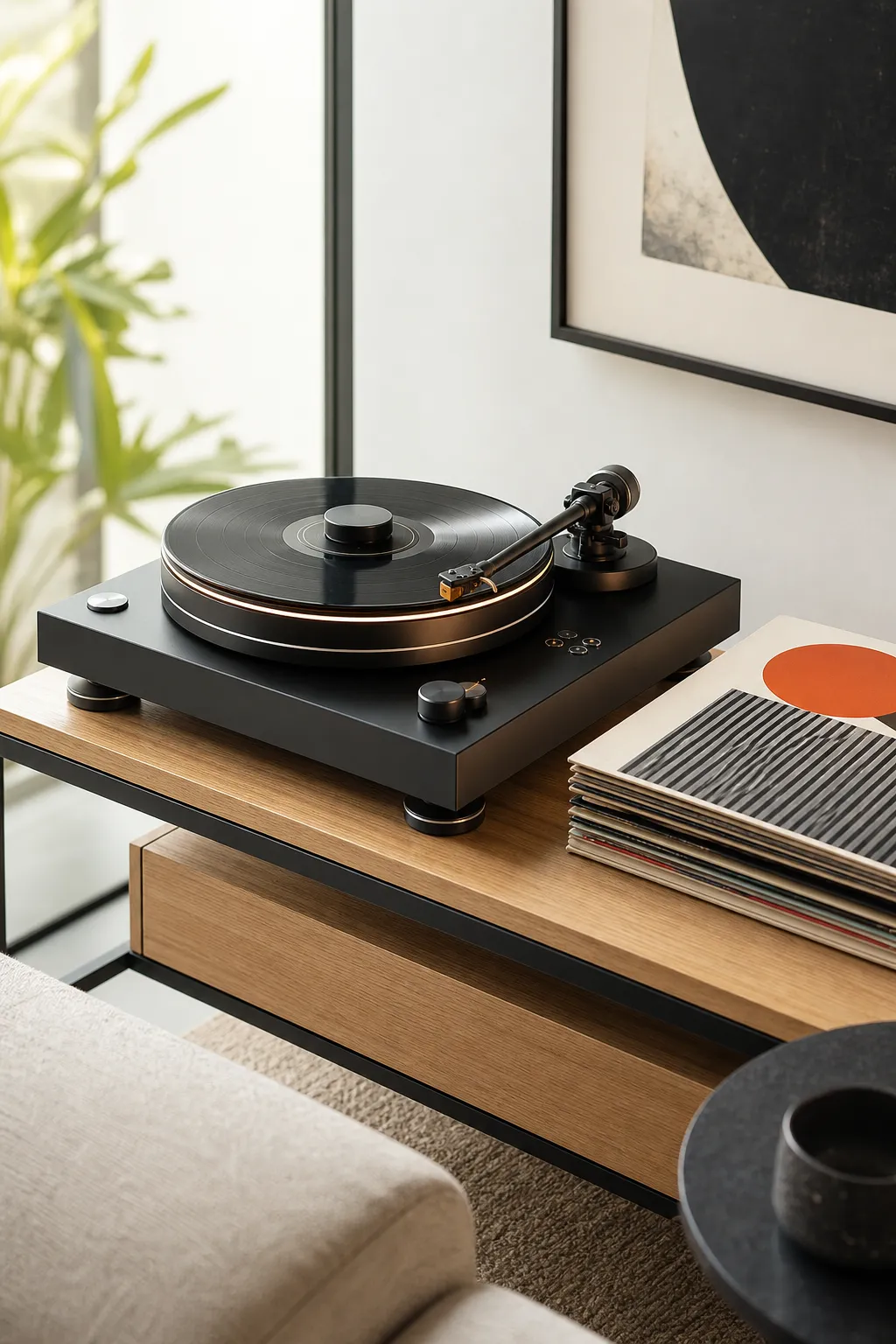 Ultra-modern turntable moment.